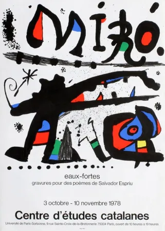 海报 Miró - Affiche originale 