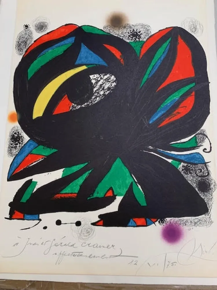 无技术 Miró -  Affiche pour l’ouverture de la Fundacio Joan Miro Barcelone