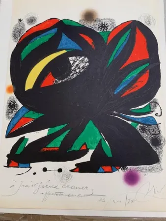 无技术 Miró -  Affiche pour l’ouverture de la Fundacio Joan Miro Barcelone