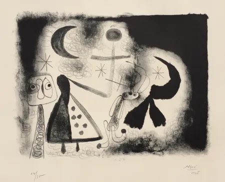 石版画 Miró - Album 13 – Plate V