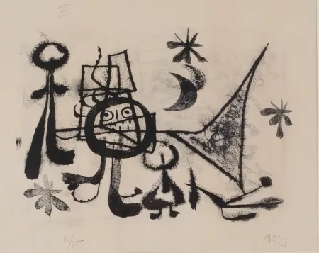 石版画 Miró - Album 13, Plate VI