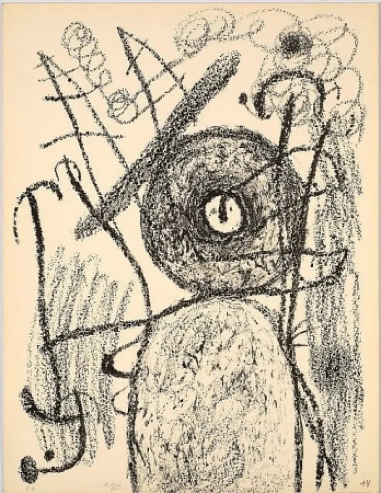 石版画 Miró - Album 21 Planche 14