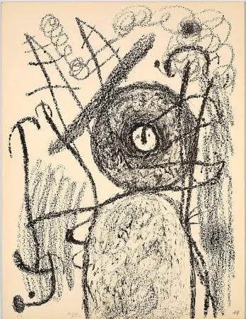 石版画 Miró - Album 21 Planche 14