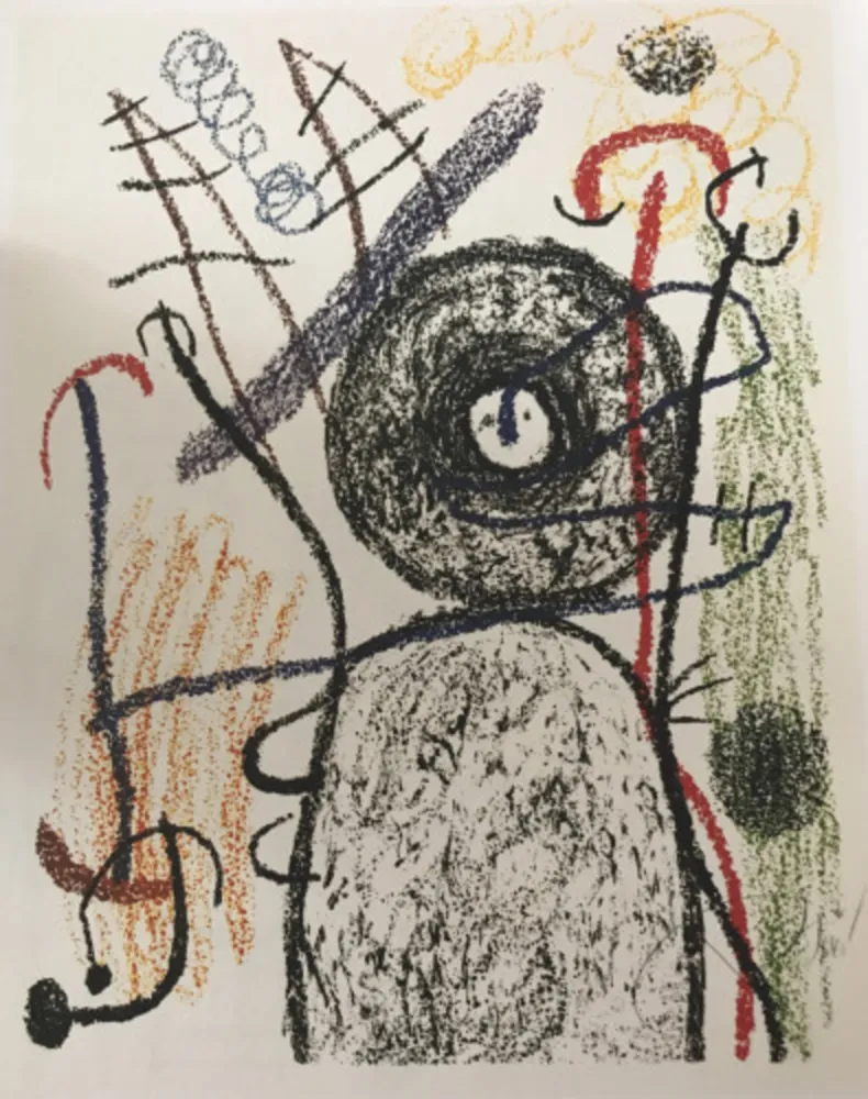 石版画 Miró - Album 21, plate 14 - M1139