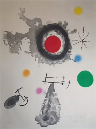 蚀刻飞尘法 Miró - Astre et Fumée (Star and Smoke)