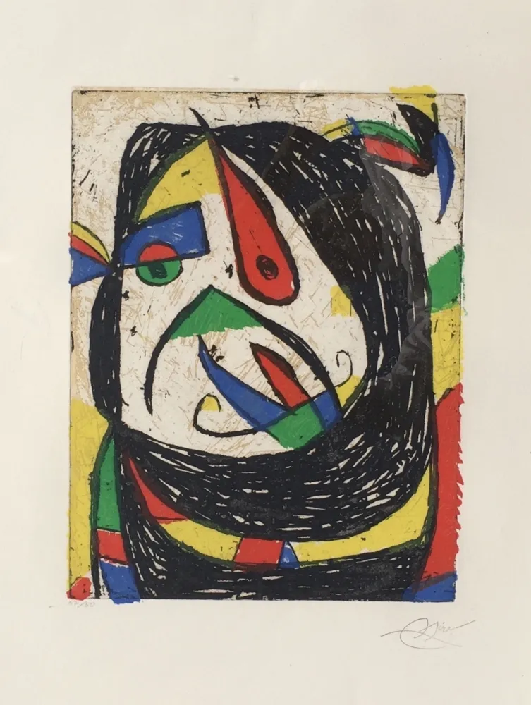 版画 Miró - Barb IV (D. 1224)