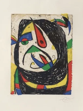 版画 Miró - Barb IV (D. 1224)