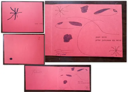 无技术 Miró - Christmas greetings with drawing and signature of Joan Miró