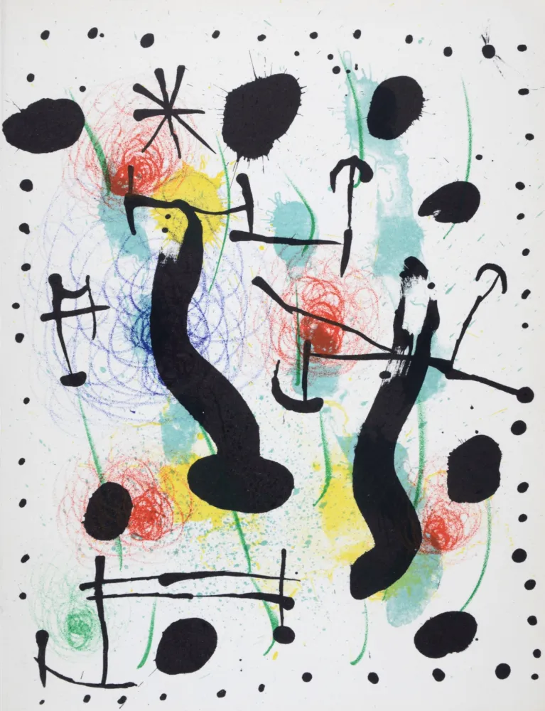 石版画 Miró - Composition, 1966