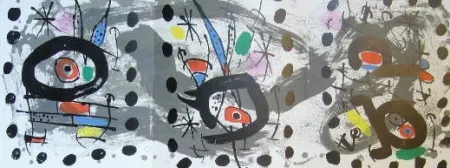 石版画 Miró - Composition