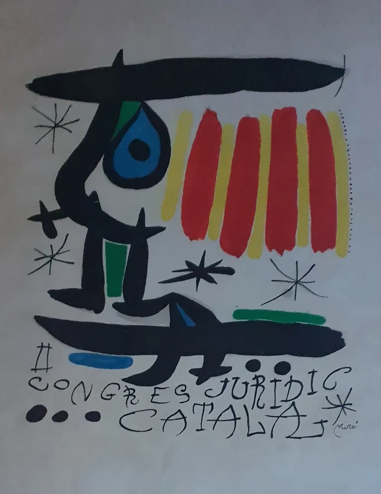 石版画 Miró - Congreso Juridico Catalan