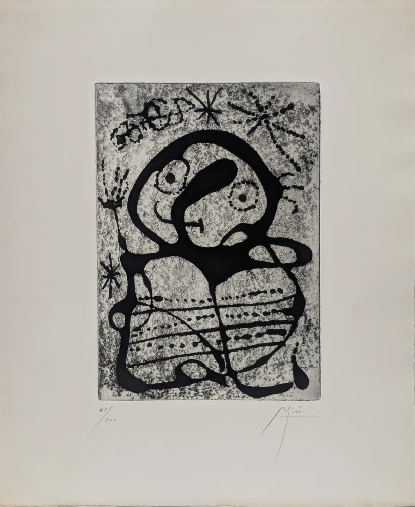 蚀刻版画 Miró - Constellations 