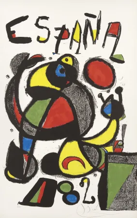 石版画 Miró - Copa del mundo de futbol