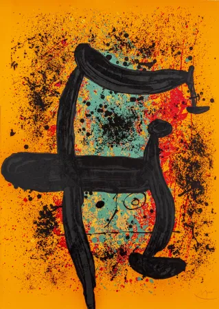 石版画 Miró - Cueilleuse d'oranges (La) 
