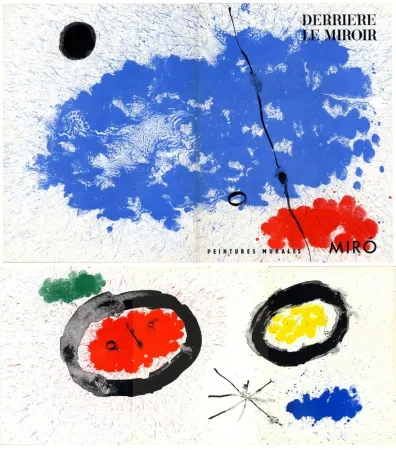 插图书 Miró - Derrière Le Miroir n° 128. PEINTURES MURALES DE MIRÓ. 7 LITHOGRAPHIES ORIGINALES. Juin 1961.
