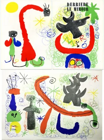 插图书 Miró - Derrière Le Miroir n° 29-30 - MIRÓ. 2 LITHOGRAPHIES ORIGINALES (Mai 1950)