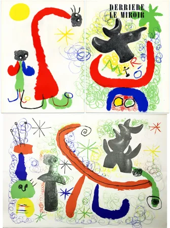 石版画 Miró - DERRIÈRE LE MIROIR n° 29-30 - MIRO - Mai 1950.