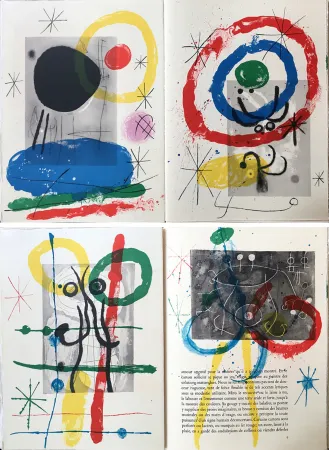 插图书 Miró - DERRIÈRE LE MIROIR N°151-152. MIRO. CARTONS. Mai 1965.