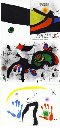 插图书 Miró - Derrière Le Miroir n°193-194. MIRÓ. PEINTURES SUR PAPIER, DESSINS. 12 LITHOGRAPHIES EN COULEURS (1971).