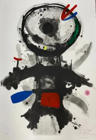 蚀刻版画 Miró - El ángel acribillado