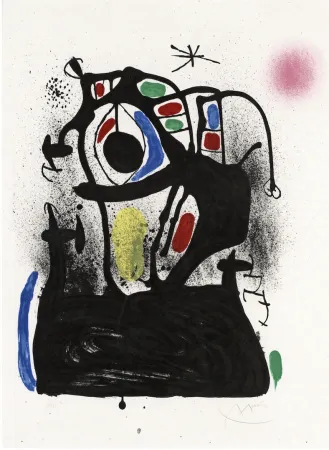 石版画 Miró - El hipnotizador 