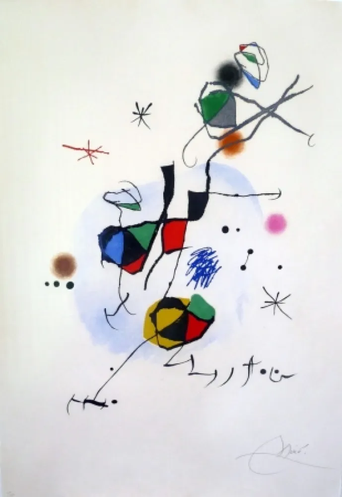 蚀刻飞尘法 Miró - Els Castellers