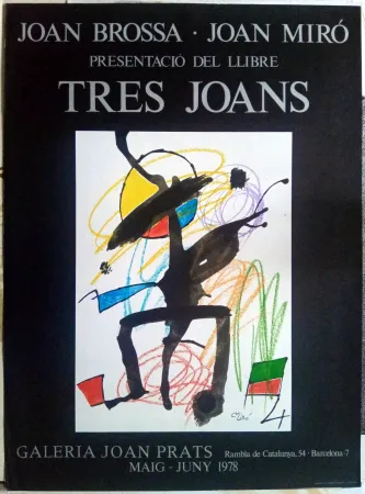 海报 Miró - Els tres Joans  - Prats - 1978