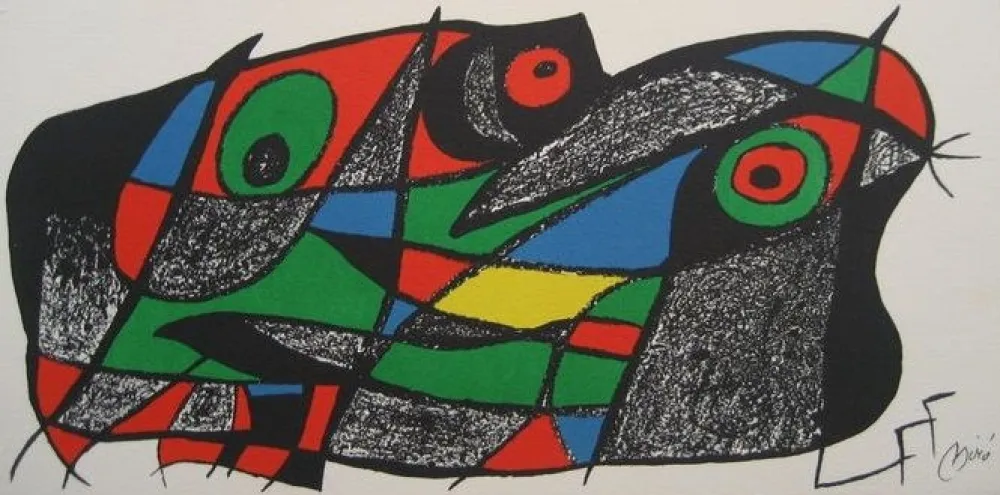 石版画 Miró - Escultor : Suecia