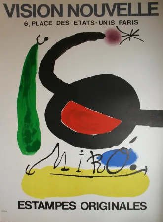 石版画 Miró - ' Estampes Originales ' - Galerie Vision Nouvelle