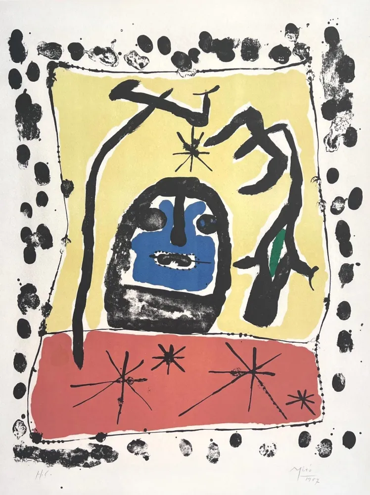 石版画 Miró - Exposition à la Galerie Matarasso, Nice, 1957 
