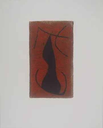 石版画 Miró - Femme allongée