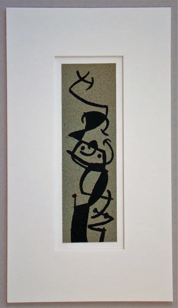 镂版印刷 Miró - Femme et Oiseau I