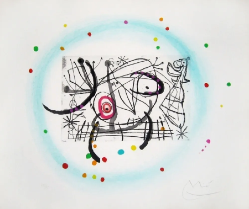 蚀刻飞尘法 Miró - Fissures