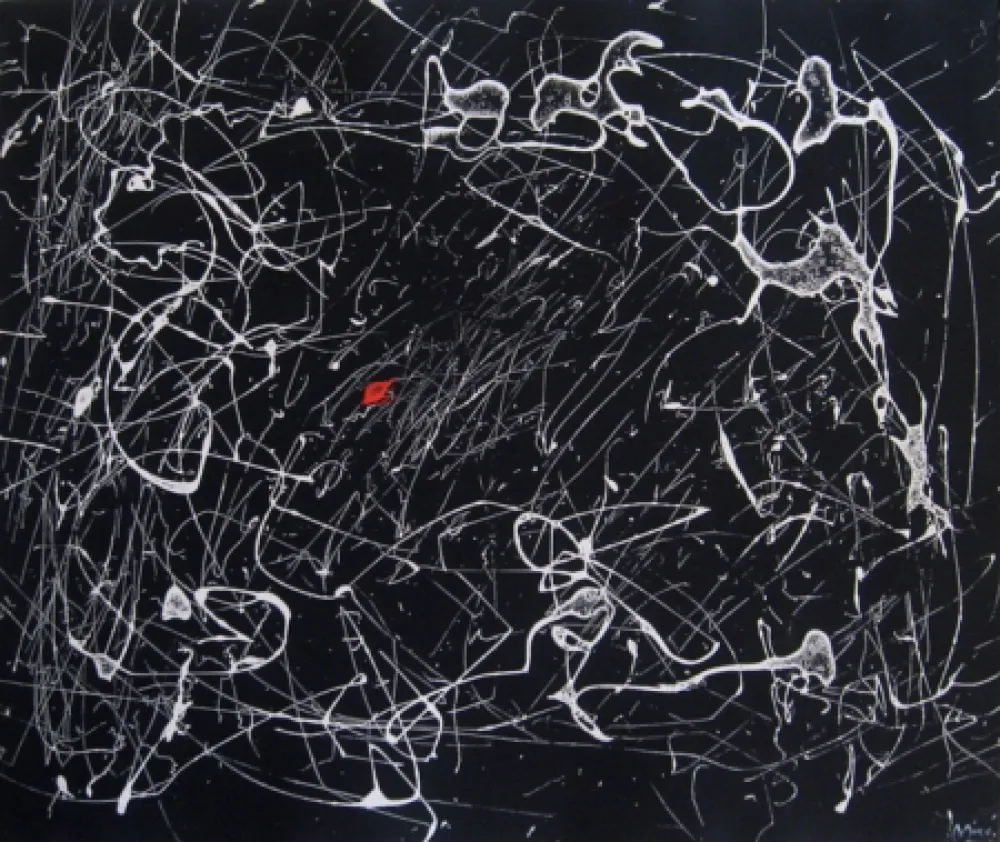 版画 Miró - Fissures