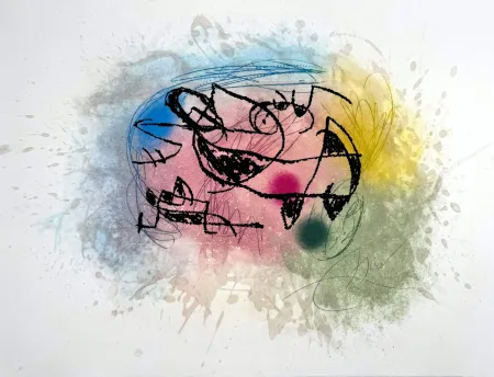 蚀刻飞尘法 Miró - Fourmi Rose 
