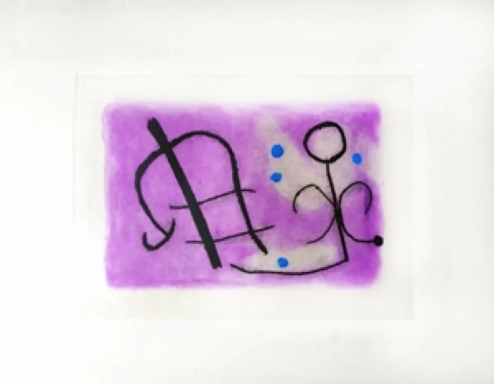 版画 Miró - Fusées