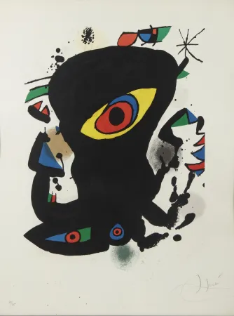 石版画 Miró - Galeria Maeght Barcelona ( Ref M 932 )