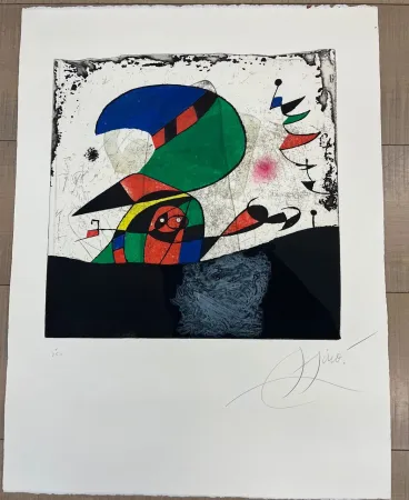 蚀刻版画 Miró - Gaudi IV
