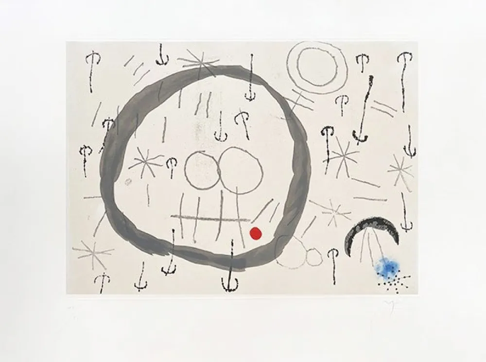 版画 Miró - Giboulées