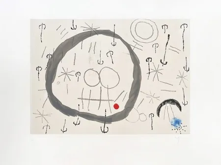 版画 Miró - Giboulées