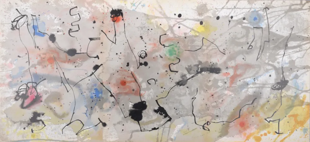 石版画 Miró - Graphismes (A), 1961 - Triptych