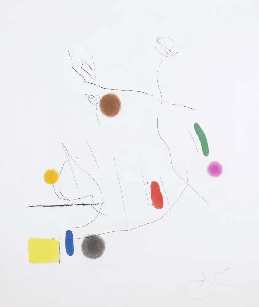 飞尘腐蚀法 Miró -  Gravé sur le Givre I