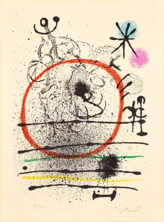 石版画 Miró - Herbes d'été (Summer Grasses)