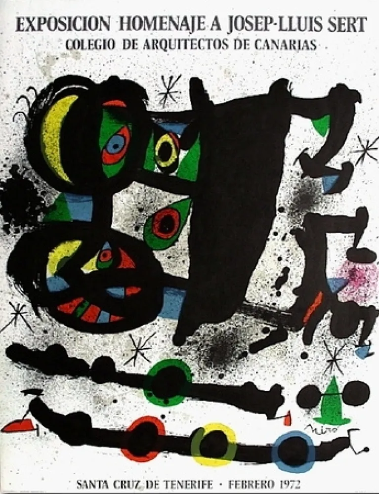 石版画 Miró - Homenaje A Josep-Lluis Sert