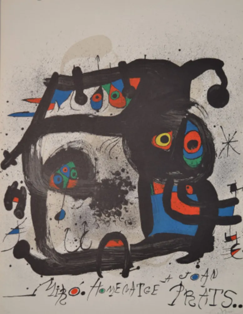 石版画 Miró - Homentage A Joan Prats - M852