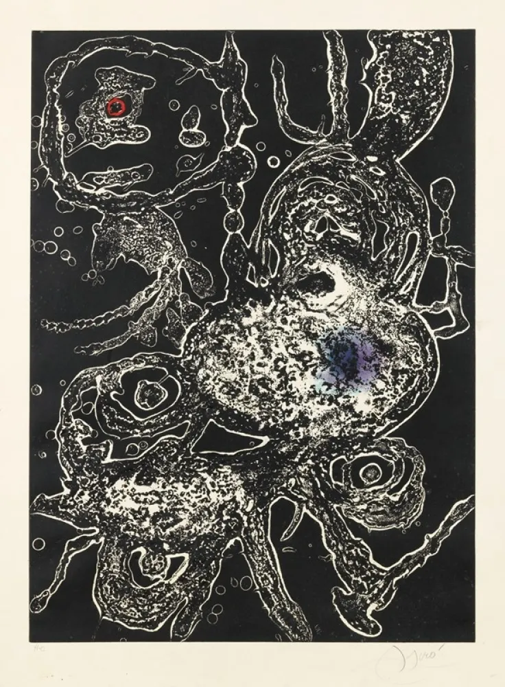 金刚砂版画 Miró - Hommage a Joan Mirò