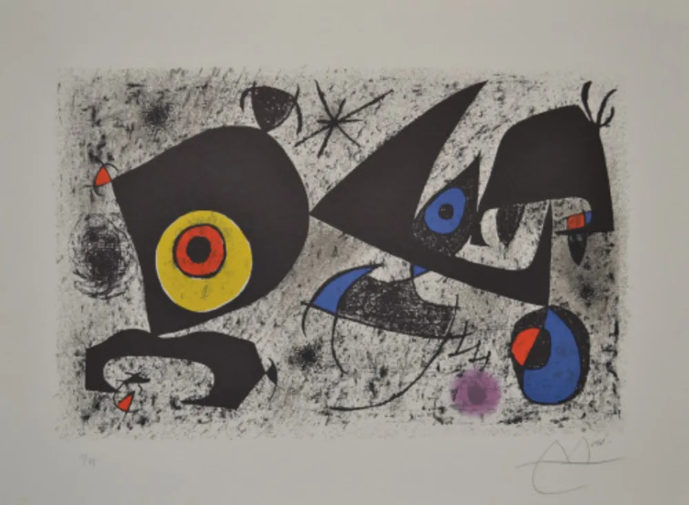石版画 Miró - Hommage A Miro - M868