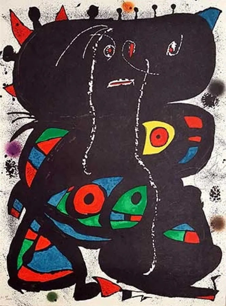 石版画 Miró - Hommage aux prix Nobel