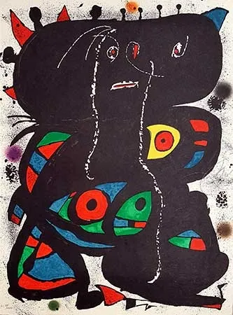 石版画 Miró - Hommage aux prix Nobel