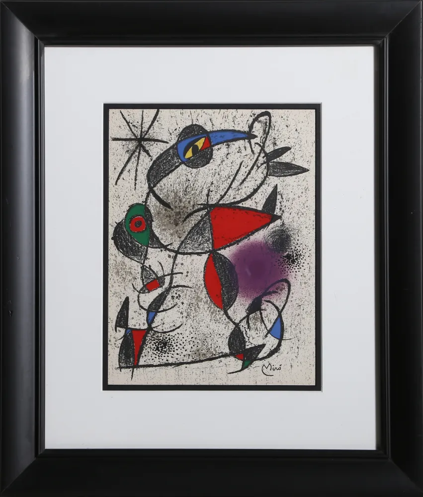石版画 Miró - Jaillie du Calcaire
